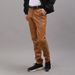 Men's Clothing Middle Aged And Young Men's Leather Pants Elastic Slim Fit Small Feet Bar Dark Red Wine Red Bronze Brown PU Leather Pants For Boys_viptrois.com