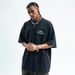 American Street Style Washed Vintage Print Loose Cotton Short Sleeve T-Shirt Unisex Trendy Top_viptrois.com