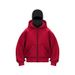 2025 New Spring And Fall Ins Hooded Zipper Sweater Jacket Double Hat Men And Women Spring Couple Tops Fashion Trend_viptrois.com