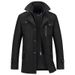 Men's Clothing Autumn And Winter Woolen Coat Middle Aged Double Layer Collar Wool Coat Jacket _viptrois.com