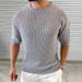 Men's Clothing Summer New Knitted T Shirt Hollow Round Neck Short Sleeve Thin Top Outdoor Men's Clothing_viptrois.com