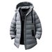 Men's Clothing Oversized Long Hooded Winter Coat With Thick Polyester Fill, Warm And Comfortable, Available In Grey, Black, Army Green (Sizes M-5XL)_viptrois.com