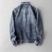 Men's Clothing Spring And Autumn Men's Casual Lapel Standard Straight Denim Jacket Men's Coat Trendy Simple Fashion Handsome Denim Clothes_viptrois.com