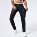 Loom Fengshe Men's Clothing / New European And American Style Purple Mid-Waist Ripped Elegant Jeans Hip-Lifting Long Pants_viptrois.com