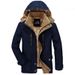 "Men's Winter Cotton Jacket – Heavyweight Relaxed Fit Hooded Coat With Fleece Lining & Utility Pockets "_viptrois.com