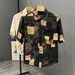 Summer Men's Thin Short Sleeve Shirt Versatile Casual Floral Print Top For Youth Personalized Style_viptrois.com