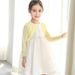 Linen Girls Knitted Cardigan Thin Coat Children's Sun Protection Air Conditioning Shirt Small Children's Shawl Summer One Piece Delivery_viptrois.com