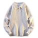 Men's Clothing V-Neck Knit Sweater - British-Inspired Business Casual Pullover With Shawl Collar (Dark Gray/Light Gray, Winter Office & Smart Outing)_viptrois.com