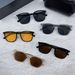 New Black Frame Brown Sunglasses Men's High-end Sense Ruffian Handsome Sunshade Anti-ultraviolet Sunglasses Women's Korean Version Fashion Box_viptrois.com