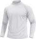 Men's Warm Wool Shirt With High Collar, Long-sleeved Sports Thermal Undershirt, Winter Running Top_viptrois.com