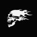 Car stickers Halloween Skull Fire Skull rear bumper decorate motorcycle body stickers_viptrois.com