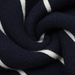 American Trendy Brand Flocking Embroidery Contrast Color Vertical Stripes V-Neck Men's Loose Lazy Sports Style Knitted_viptrois.com
