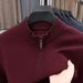 Pure 2025 Winter Wool Blend Men's Thickened 500g Fashion Trend Loose Casual Knitted Cardigan For Middle-aged Men_viptrois.com