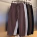 Men's Clothing New Autumn And Winter Trendy Loose Sports Pants For Men Fashionable And Versatile Harem Straight Pants Loose Striped Casual Sweatpants_viptrois.com