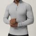 Men's Quick-Dry Zip-Up Long Sleeve T-Shirt For Running, Gym, Workout & Casual Wear – Breathable, Lightweight & Comfortable Activewear_viptrois.com