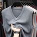 Men's V-Neck Wool Vest – Thickened Winter Sweater Vest, Classic & Warm Layering For Business & Casual Wear_viptrois.com