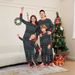 Christmas tree stripes full of flowers Christmas family clothing printed home clothes pajamas_viptrois.com