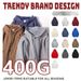 Men's 400g Heavyweight Silver Fox Fleece Hoodie - Retro American Style Unisex Pullover, Loose Fit For Autumn & Winter_viptrois.com
