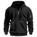 A New Men's Hoodie With A Zipper And A Hood For Autumn And Winter, Featuring Fleece_viptrois.com