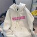 Autumn And Winter New High-end Men's Niche Casual Velvet Thickened Loose Couple Hooded Sweater Jacket Women_viptrois.com