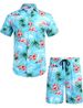 2026 New Men's Beachwear Set For Summer - 2-piece Floral Shirt And Shorts_viptrois.com