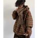 Autumn Thick Hooded Heavyweight Hoodie Men's Loose Casual Woolen Striped Jacket_viptrois.com