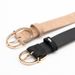 New style women's belt with buckle, fashionable matte high-end PU belt for girls' dresses and clothing with decorative belt_viptrois.com