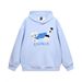 American High Street Flocked Embroidered Cat Loose Men's Hip Hop Trendy Spring Autumn Casual Pullover Hoodie_viptrois.com