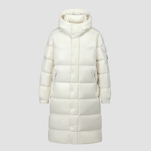 Hat Detachable Knee Length 2025 Winter New Zipper Pocket White Duck Down Warm Jacket Trendy_viptrois.com