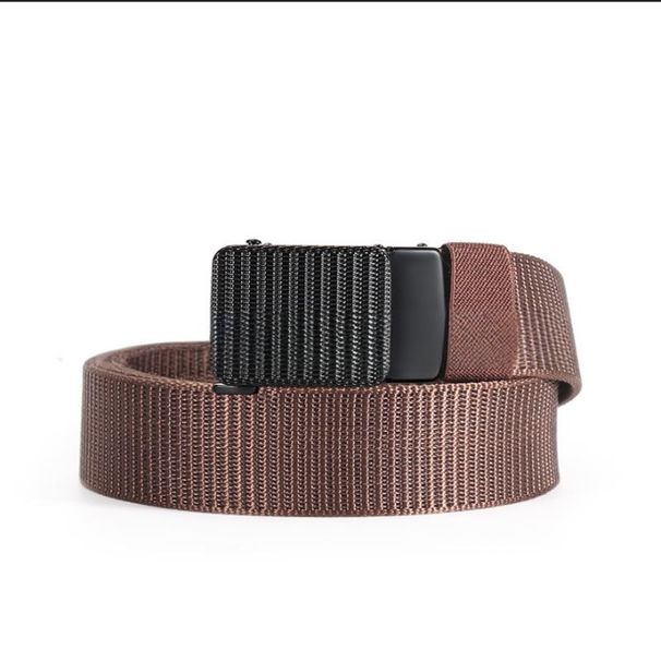 Men's Belts Toothless Automatic Buckle Cloth Belt Casual Canvas Belt Versatile Leisure Outdoor Student Decorative Pants Belt_viptrois.com
