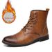 Handcrafted Genuine Leather Men's Boots - Comfortable Winter Casual Shoes With Rubber Sole, Breathable & Durable (Black, Brown, Tan Sizes 38-48)_viptrois.com