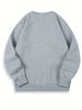 Men's Loose Casual And Fashionable BIG WORM'S Letter Pattern Printed Round Neck Long Sleeved Sweatshirt Suitable For Autumn And Winter Wear_viptrois.com