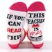 Cotton mid-tube socks sole letter jacquard leisure sports socks creative socks_viptrois.com