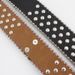 Buckle three-piece rhinestone inlaid belt women's all-match decorative skull personality rhinestone sequins with pants belt_viptrois.com