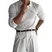Men's Fit Polo Sweater Long Sleeve Knit Shirt V-Neck Business Casual Stretch Polyester S-2XL Fall Winter Essential_viptrois.com