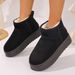 SHLIANG New Buckle Snow Boots For Women Warm Plush Lining Platform Fashion Winter Boots Woman Non Slip Suede Ankle Botas Mujer X0068_viptrois.com