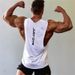 Men's Big Slit Sports Vest Bodybuilding Fitness Running Tank Top Sleeveless Gym Workout Clothing_viptrois.com