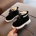 Autumn and winter fashion Children's cotton-padded shoes boys' warm cotton-padded Martin boots girls' side zipper retro snow boots_viptrois.com