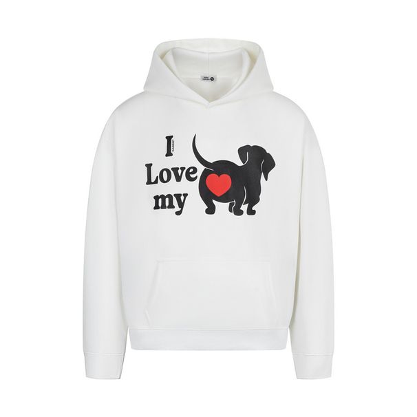 Funny Cartoon Puppy Print Loose Hoodie Men's Autumn Winter Casual Pullover Sweatshirt Vibe Trend_viptrois.com