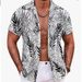 Men's Summer Casual Printed Short Sleeved Shirt Vacation_viptrois.com