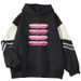 American Style Color Block Sweatshirt For Men, Loose Fit, Niche Pink, Sports Car Shirt, Pullover, Outerwear, Cool And_viptrois.com