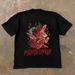 American Pure Cotton Playing Card Printing Short-sleeved T-shirt Men's Summer Ins Trendy Brand Casual Loose Round Neck Half-sleeved Top_viptrois.com