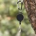 Anti-Lost Anti-Theft Keychain Outdoor Drawstring Buckle ABS Material Round Carabiner Retractable Easy Pull_viptrois.com