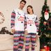 Christmas family set snowman flower fawn alphabet Christmas family set printed homewear sleep_viptrois.com