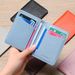 Card Bag Card Cases Genuine Leather Card Holder Ultra Thin Multi Card Slots High ID Anti Demagnetization Compact Driver's License Leather Case_viptrois.com