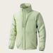 Unisex Plus-Size Stand Collar Winter Jacket - Thickened Polyester Padded Coat With Multiple Pockets, All-Season Warm & Stylish_viptrois.com