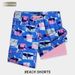 Men's Plus Size Quick Drying Banselon Beach Shorts Loose Fit With Lining Straight Leg Swimwear_viptrois.com
