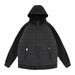 Trendy Lightweight Puffer Jacket For Men – Slim-Fit Hooded Coat With Color Blocking (Black/Grey)_viptrois.com
