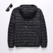 Autumn Winter New Men's Lightweight Hooded Jacket Warm Fashion Short Casual Portable Stand Collar Cotton Coat For Men_viptrois.com