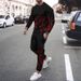 Men's Clothing Autumn And Winter Men's 3D Printed Octopus Round Neck Sweatshirt And Pants Set_viptrois.com